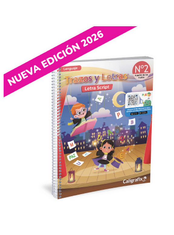 TRAZOS Y LETRAS N°2 - LETRA SCRIPT (A PARTIR 6 DE MARZO)